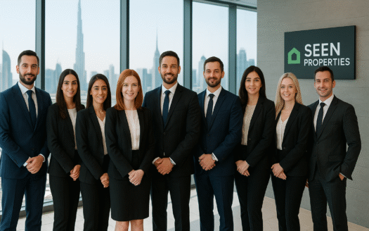 Seen Properties team in Dubai working towards client success