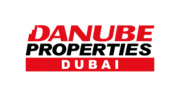 Seen properties logo for Danube Properties Dubai featuring bold red and black text on a white background representing a real estate company based in the United Arab Emirates.